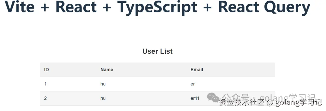 用户列表页面截图