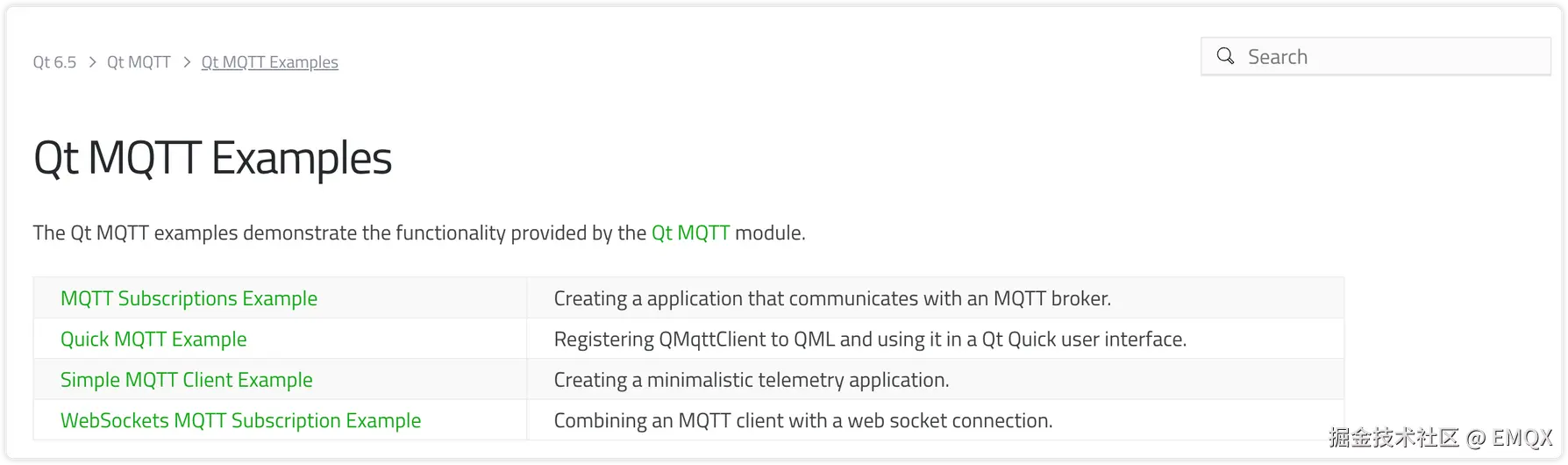 Qt MQTT Examples
