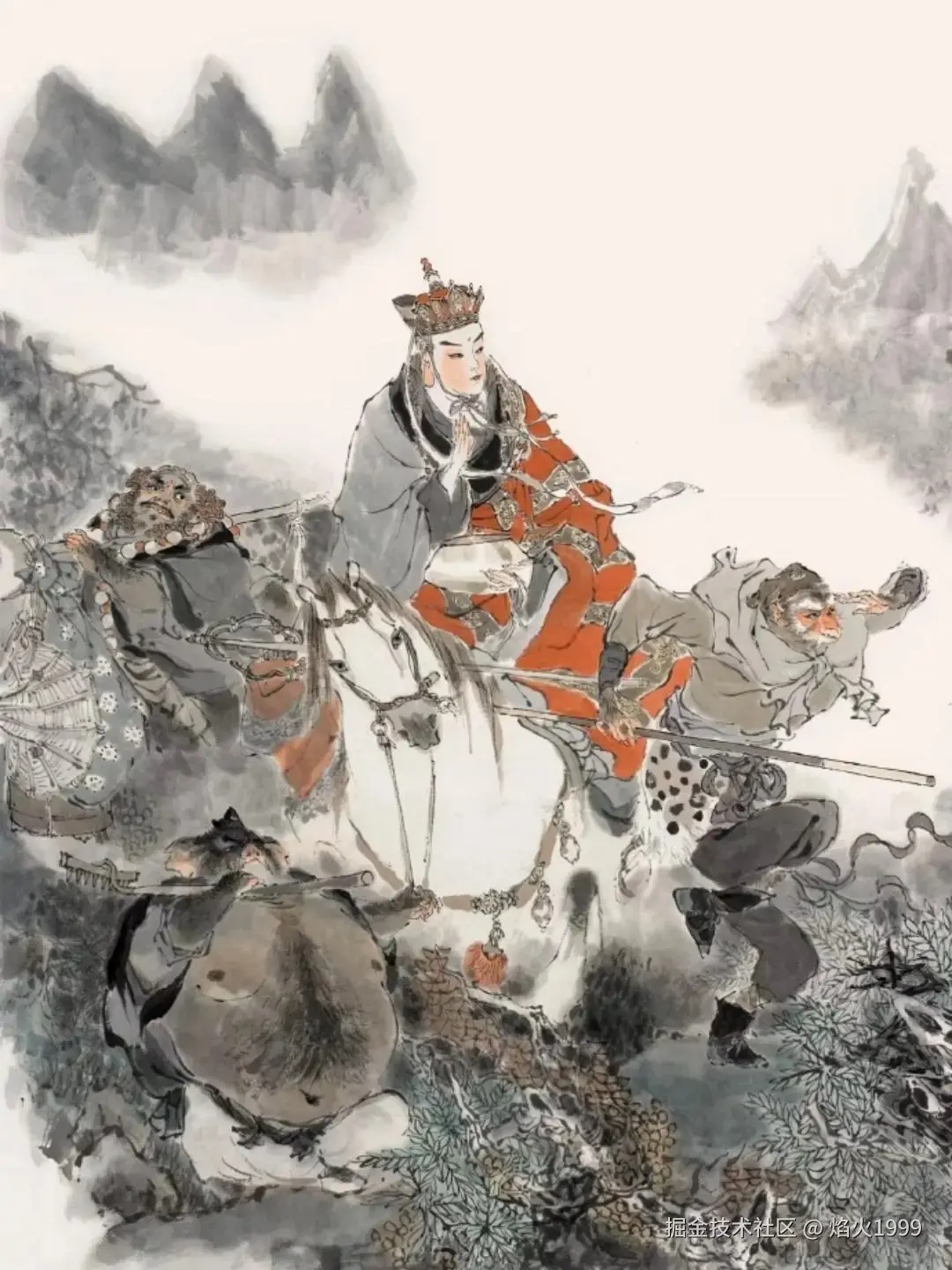 戴敦邦《西游记》插画_15_国绘画苑_来自小红书网页版.jpg