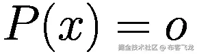 P(x)=o
