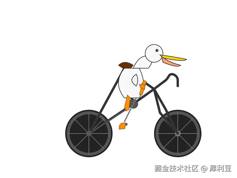 Gemini 2.5 Flash 画出来的鸭子