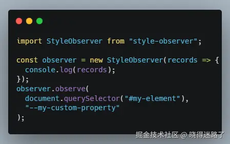 Style Observer