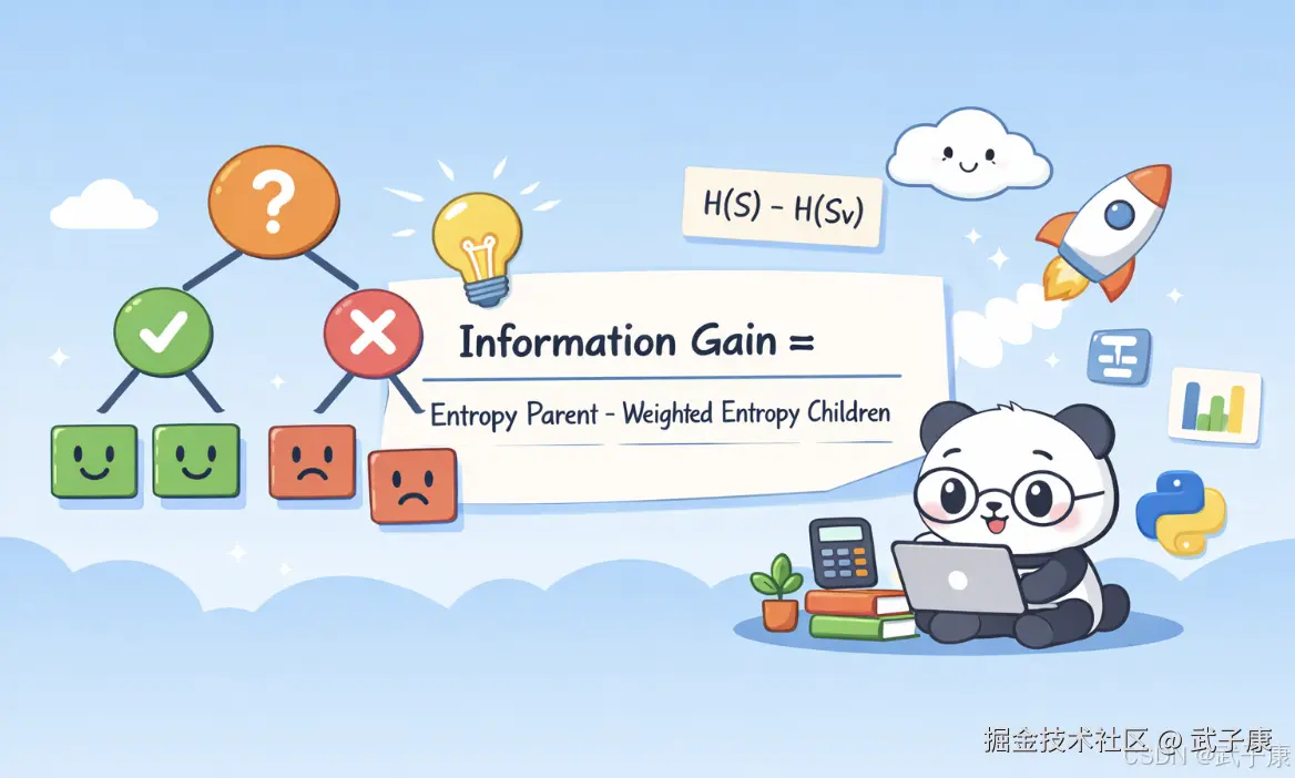 大数据-200 决策树信息增益详解：信息熵、ID3 选特征与 Python 最佳切分实现