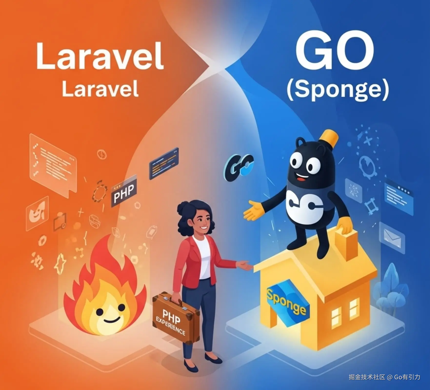 在PHP世界里写腻了Laravel？这套Go+Sponge框架让你彻底上头