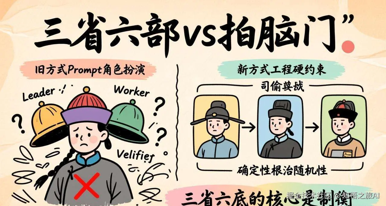 三省六部vs拍脑门：Prompt角色扮演 vs 工程硬约束