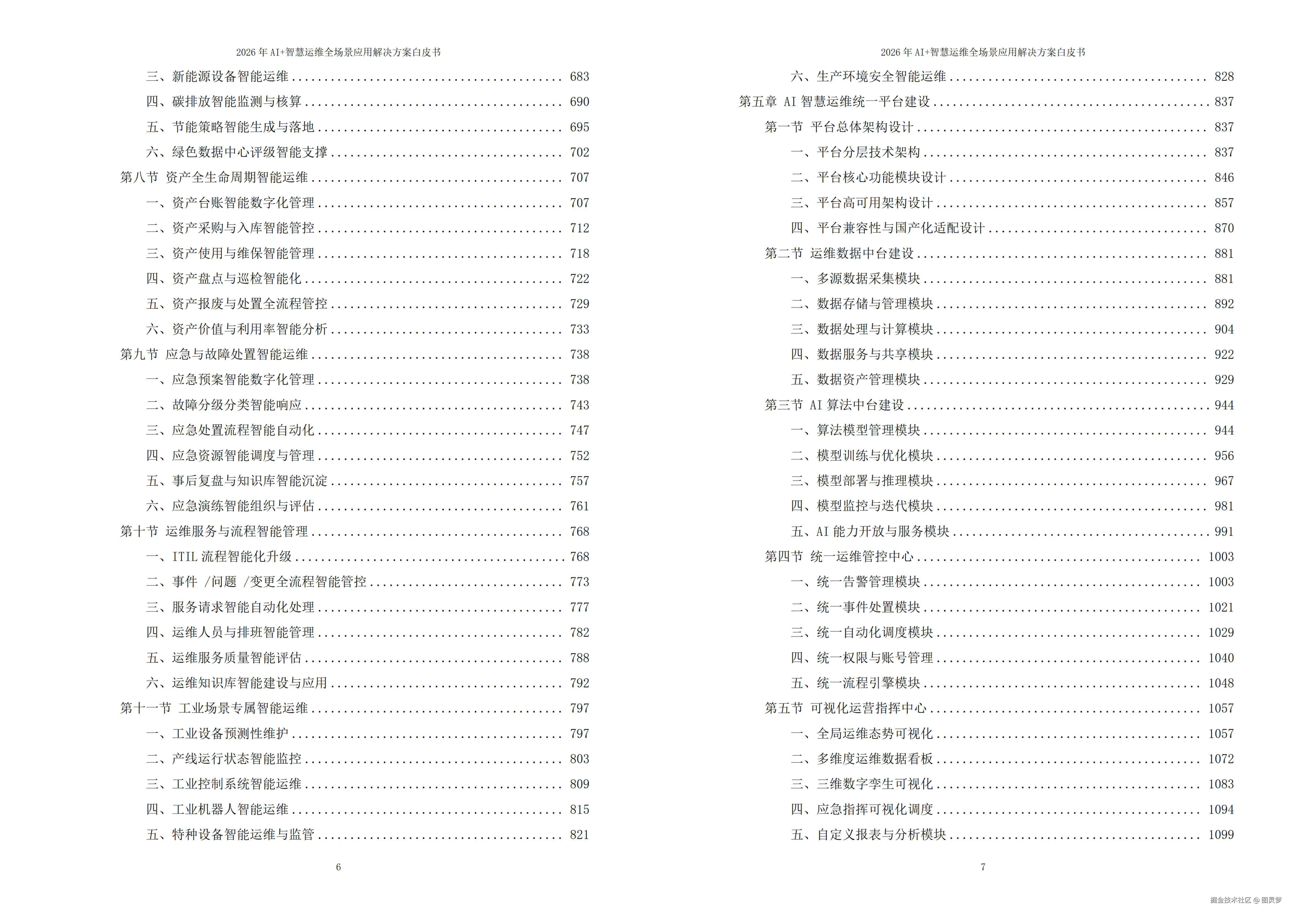 2026年AI+智慧运维全场景应用解决方案白皮书 - 全2282页下载