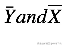 \overset{\_}{Y} and\overline{X}
