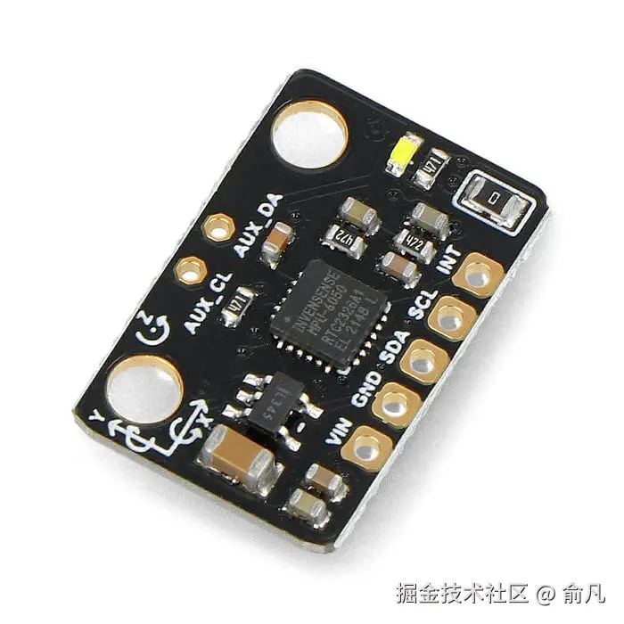 DFRobot MPU-6050 三轴加速度计和 I2C 陀螺仪传感器模块，用于无人机系统的惯性测量