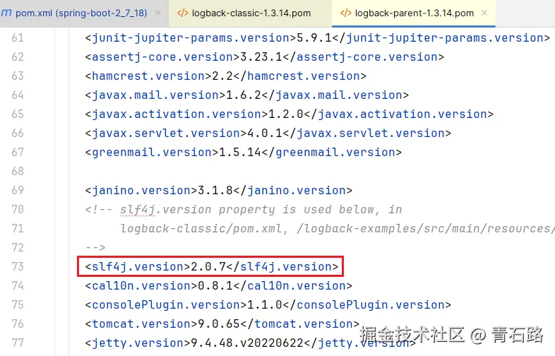 logback1.3.14依赖slf4j2.0.7