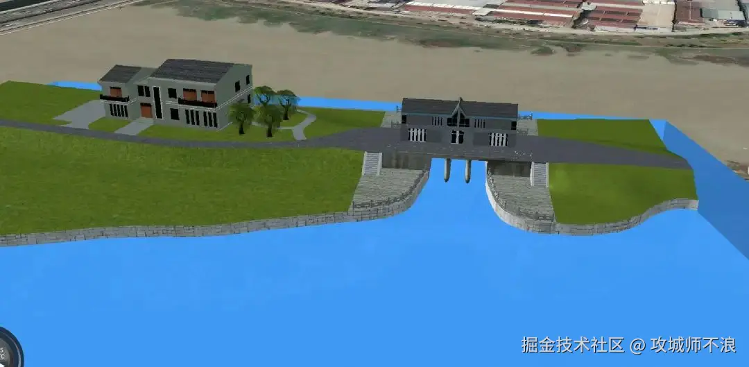 用矩形颜色面模拟