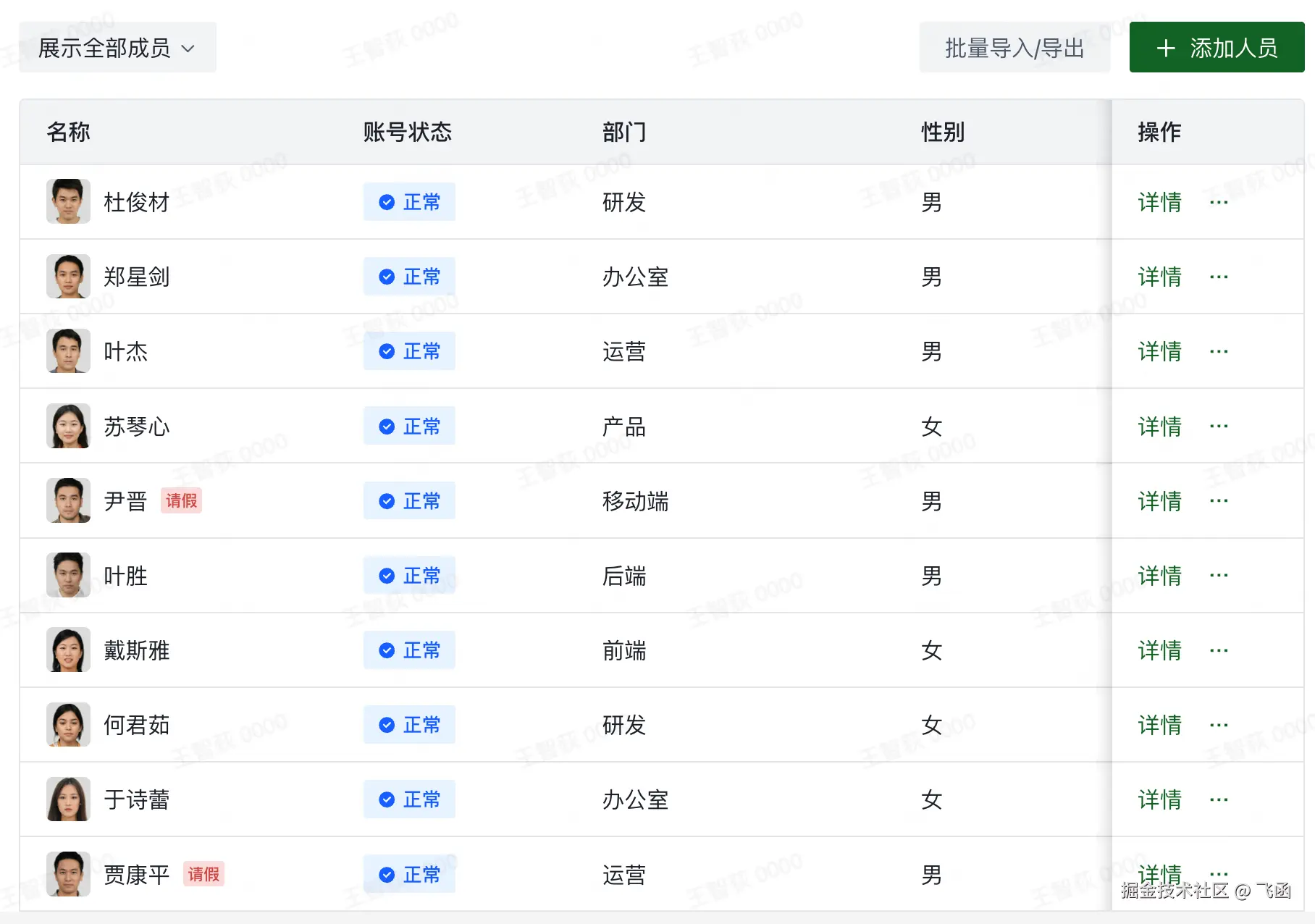 所有账号均为公司统一管理