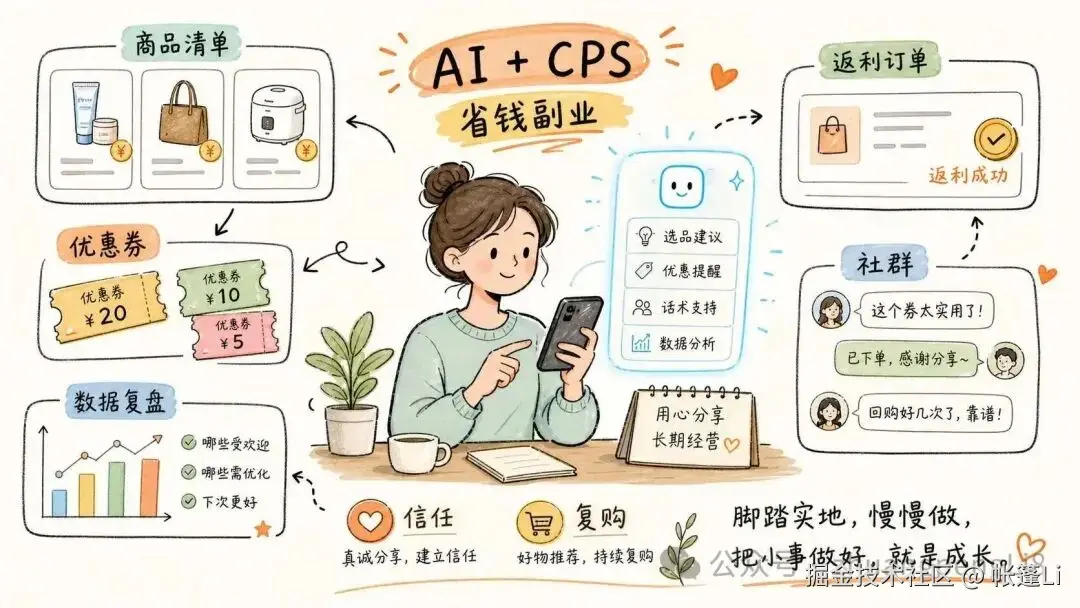 普通人用 AI + CPS 做副业