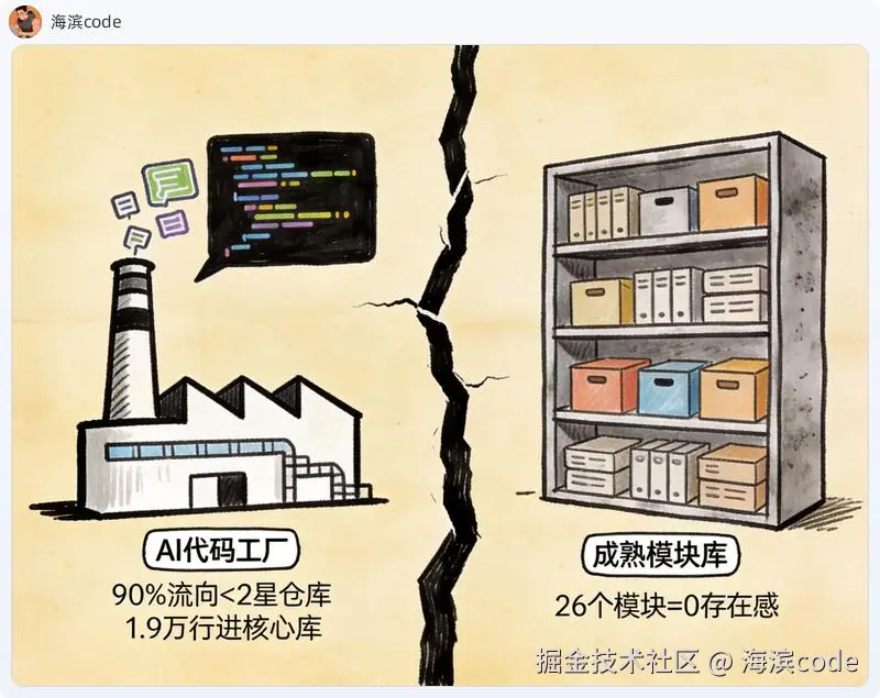 AI代码工厂 vs 成熟模块库