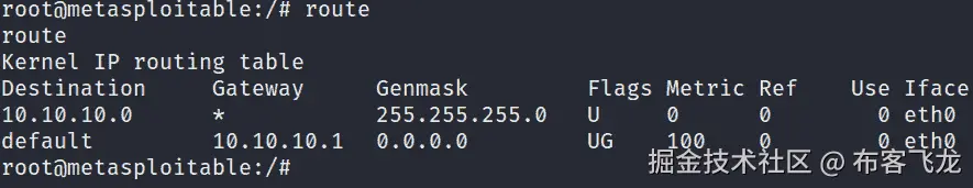 图 4.34 – Linux 路由表