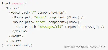 JSX 配置路由