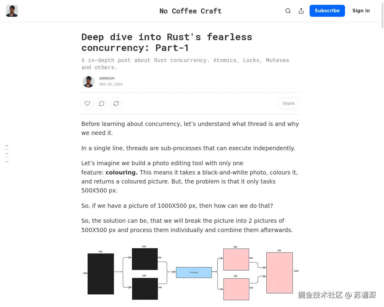 Show HN: 需要对我的 Rust 博客给点反馈 - 项目截图