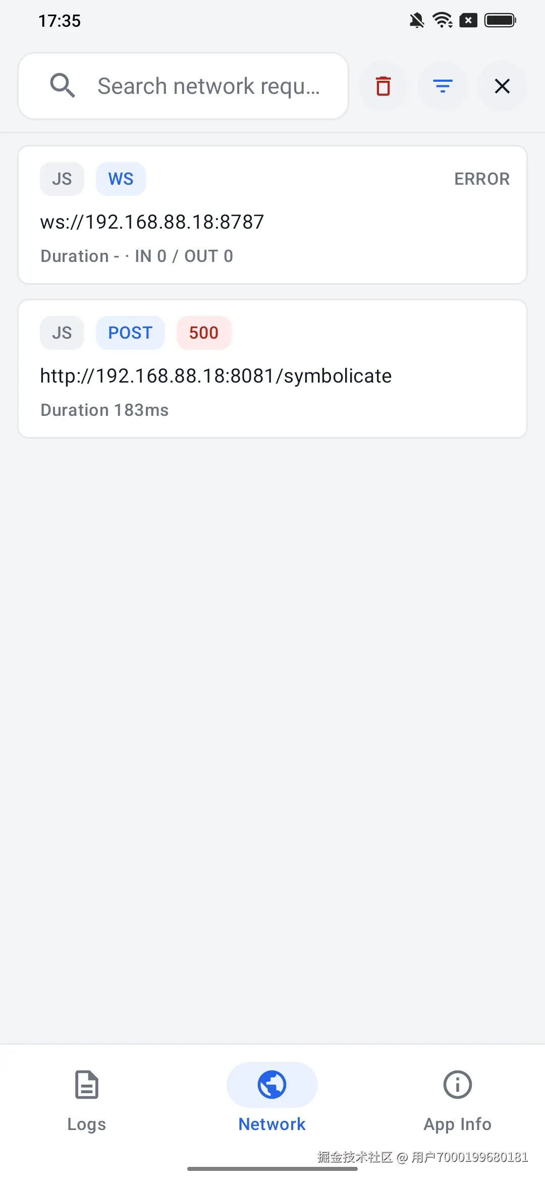 Android 网络面板