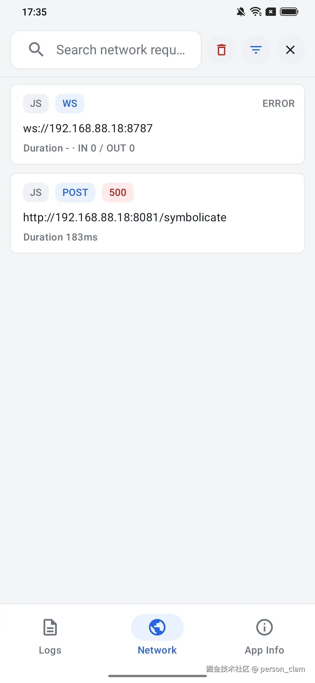 Android 网络面板