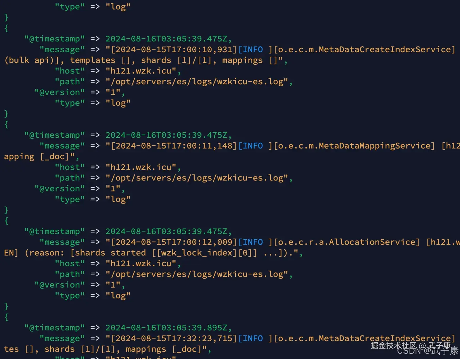 Logstash 发送数据