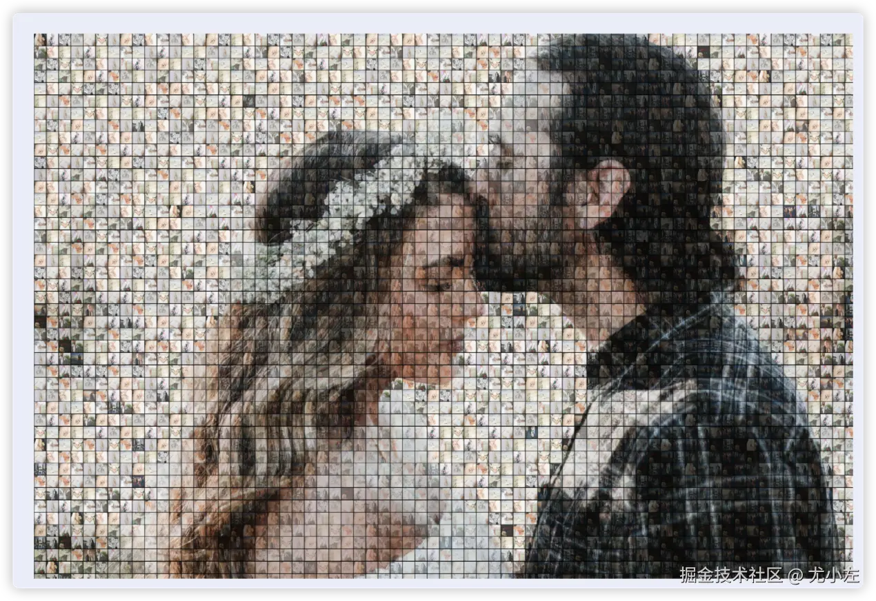 照片马赛克效果