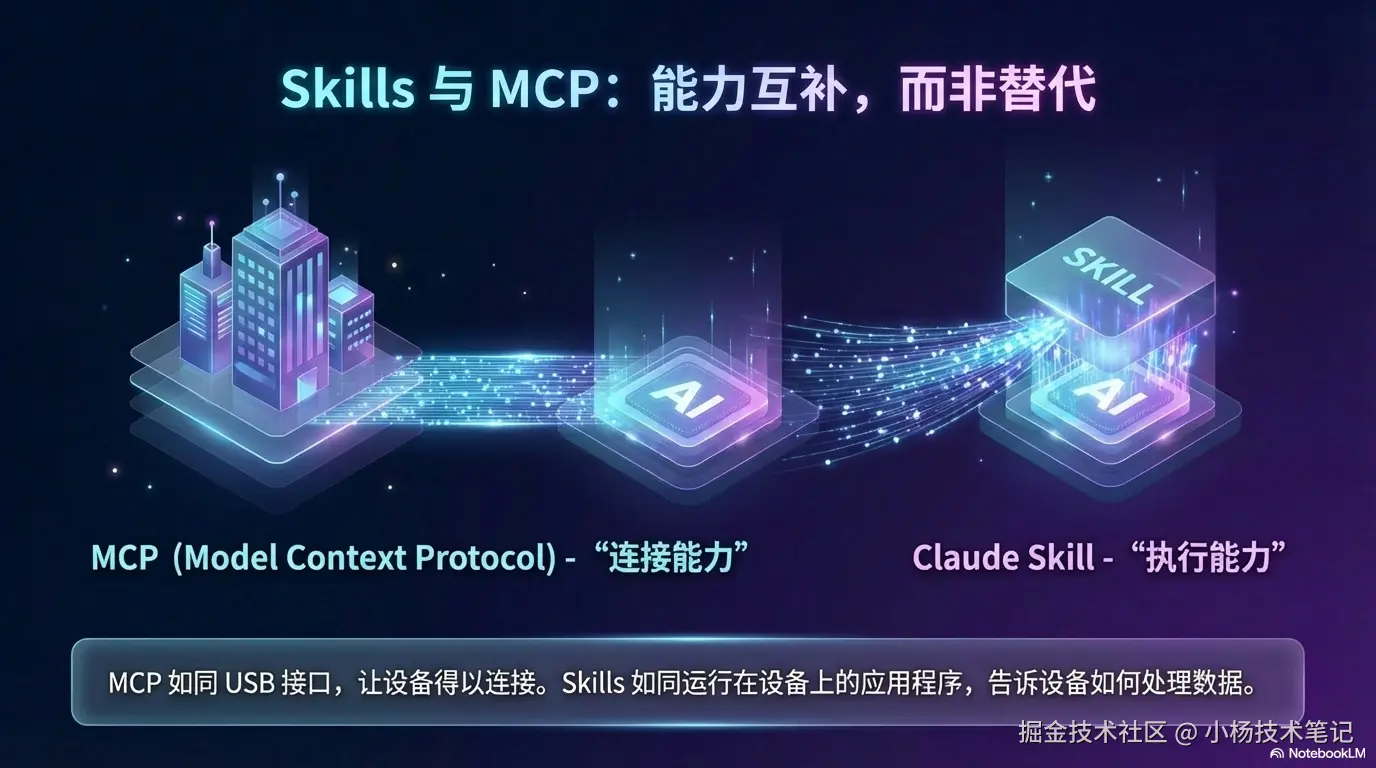 Skills 与 MCP 的关系