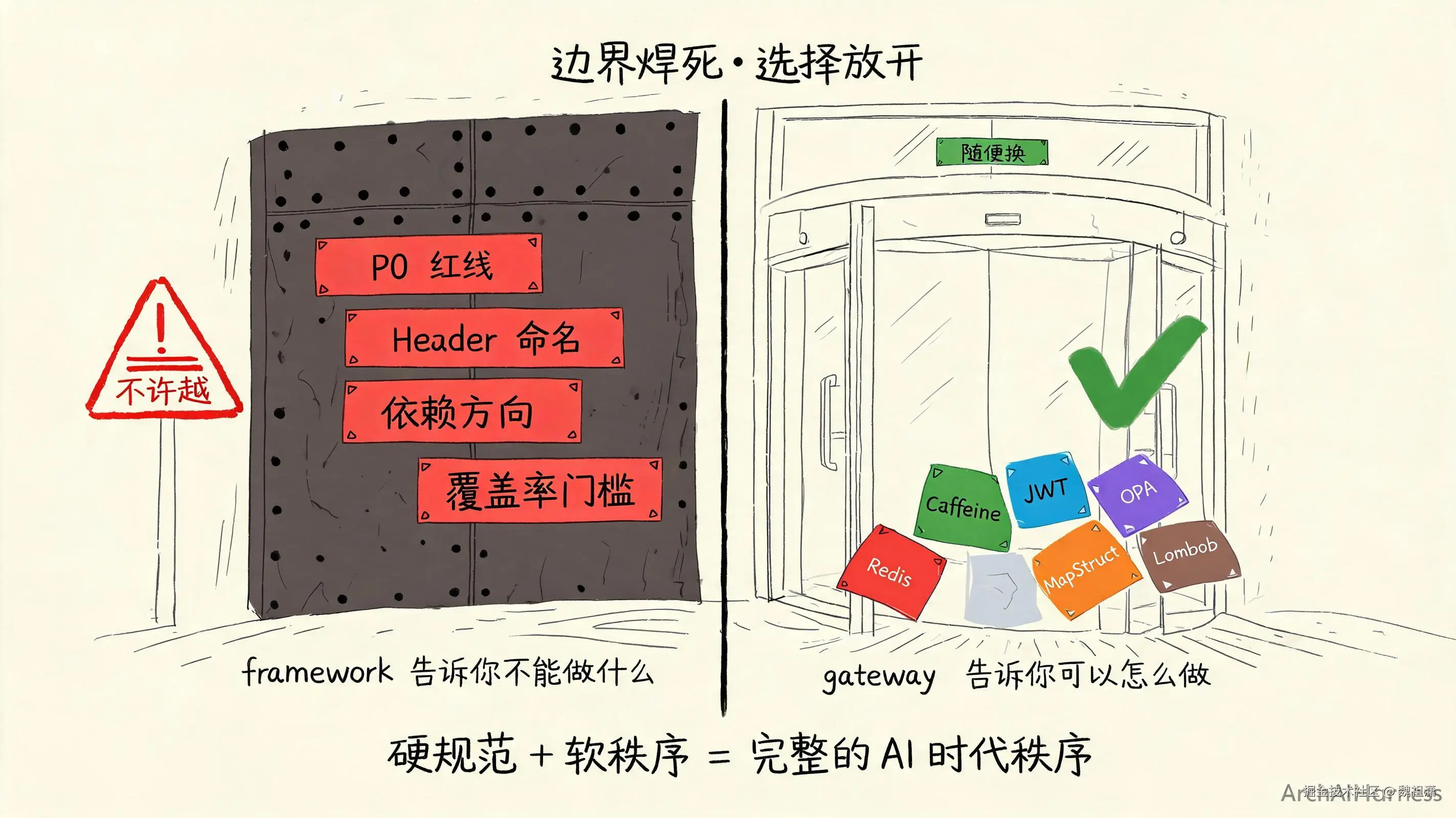 硬规范与软秩序：边界焊死与选择放开的对照