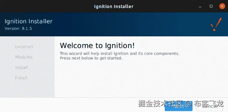图 7.1 – Ignition 安装程序    