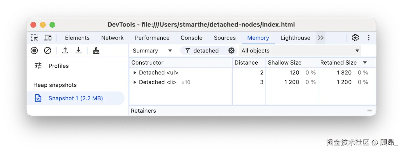 Filter Detached Nodes