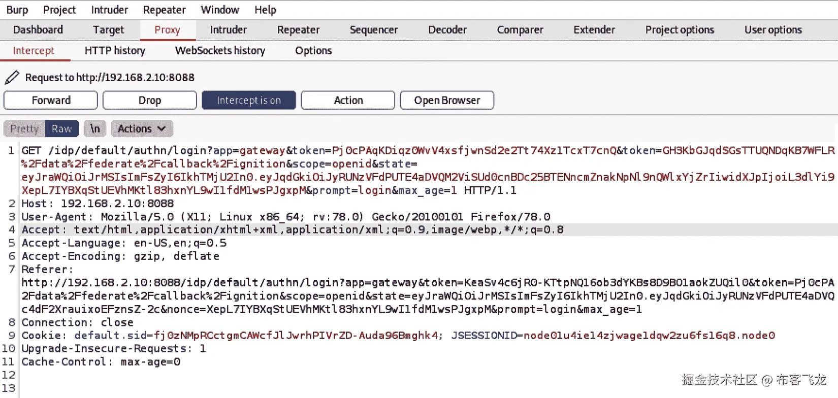 图 9.23 – 登录拦截