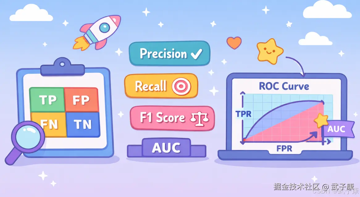 大数据-204 混淆矩阵到ROC：不平衡二分类评估指标全梳理 sklearn