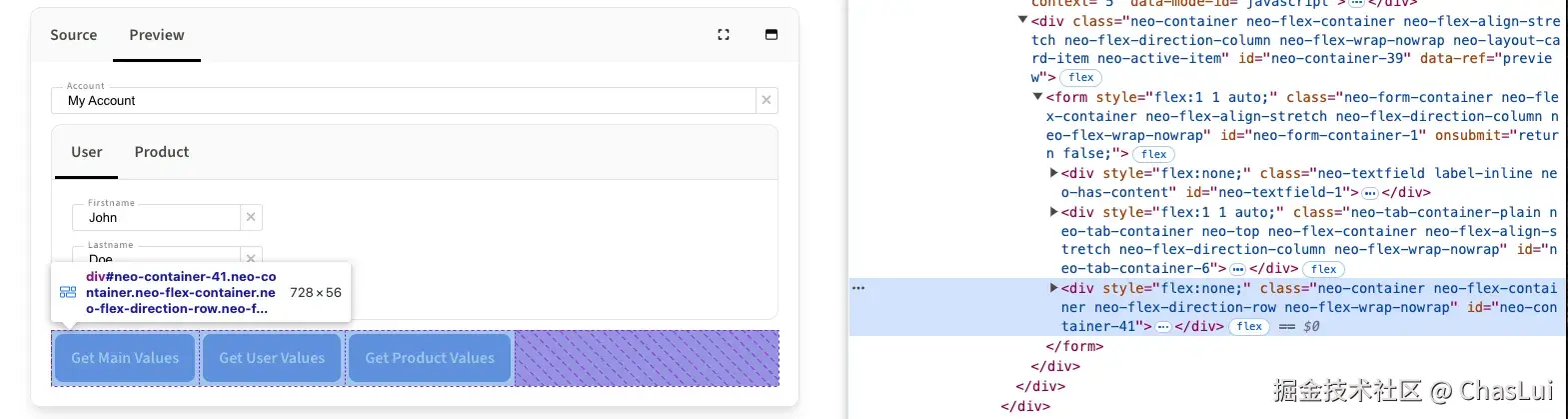 code.LivePreview: DOM output