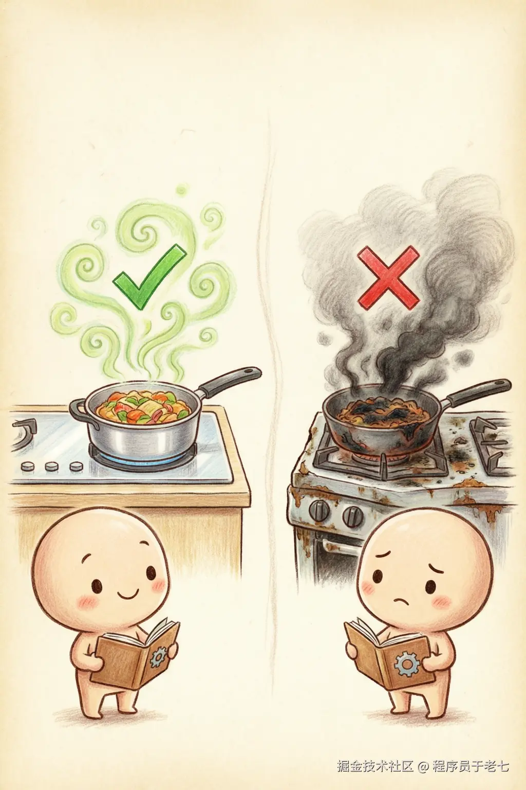 同一份菜谱，不同厨房做出来味道不同