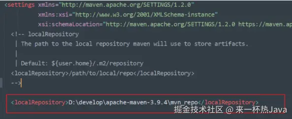 <localRepository>