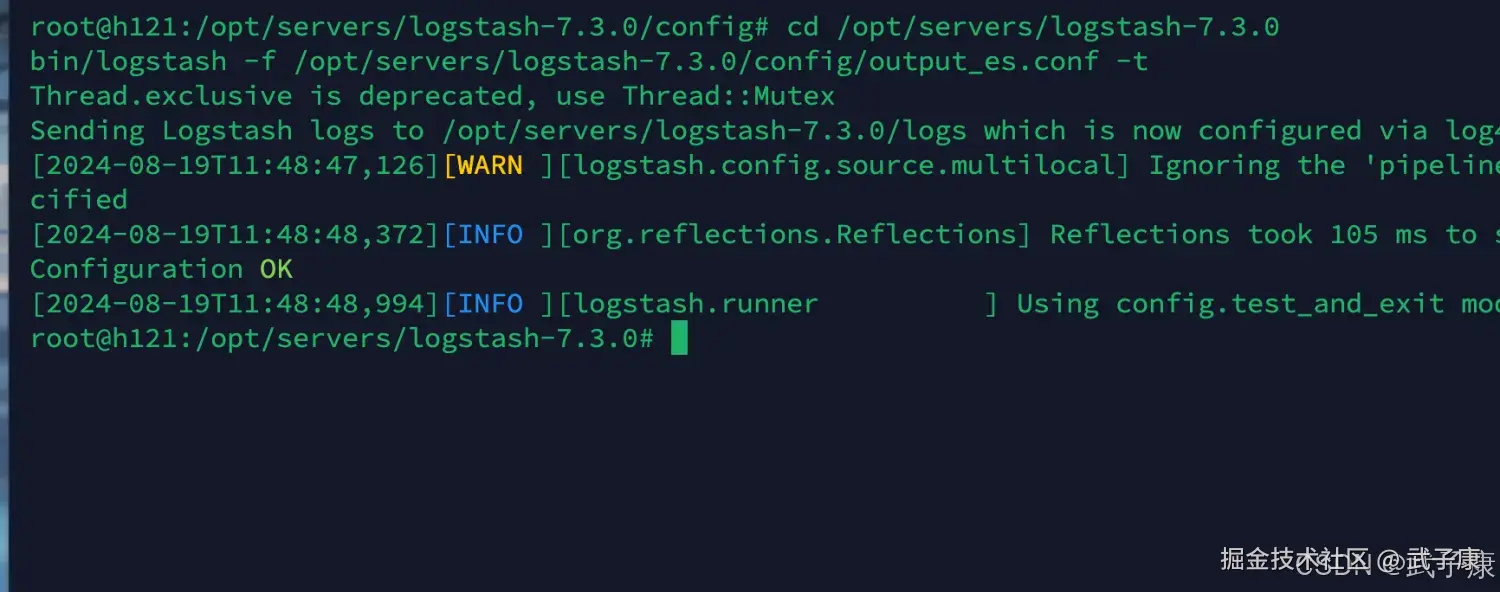 Logstash 检查配置