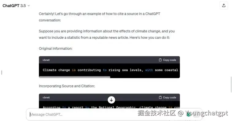 聊天中引用来源的最佳实践GPT 对话