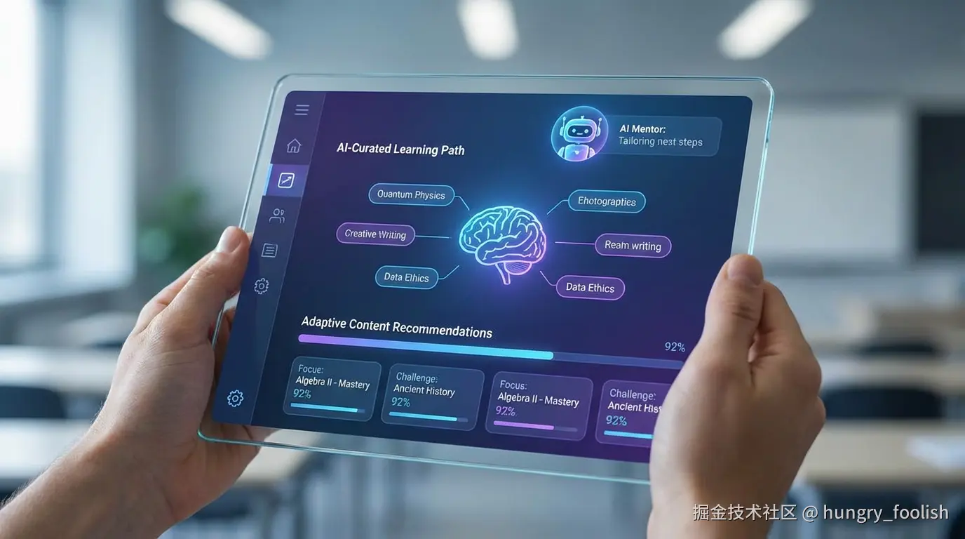 配图4：AI辅助个性化学习路径