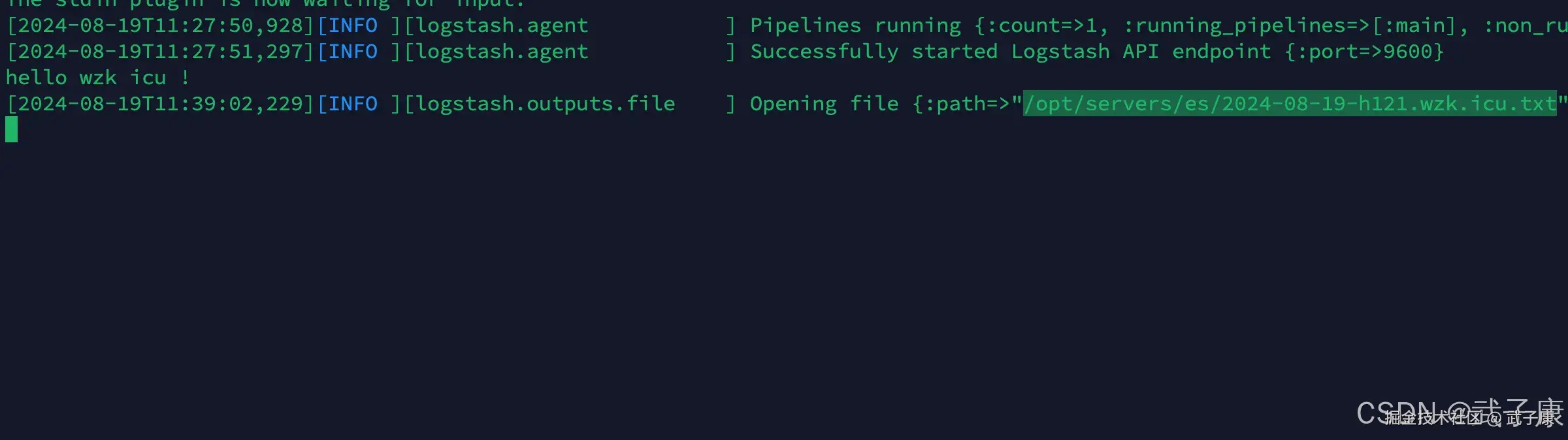 Logstash 测试数据