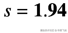 s=\mathbf{1.94}