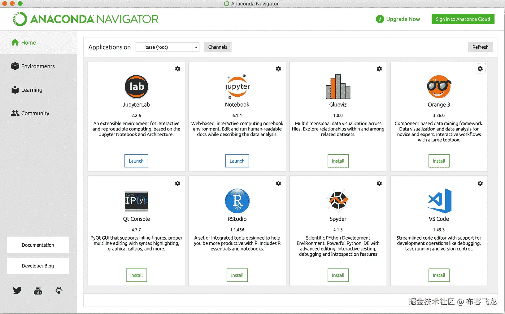 图 A1.6 – Anaconda 应用概览