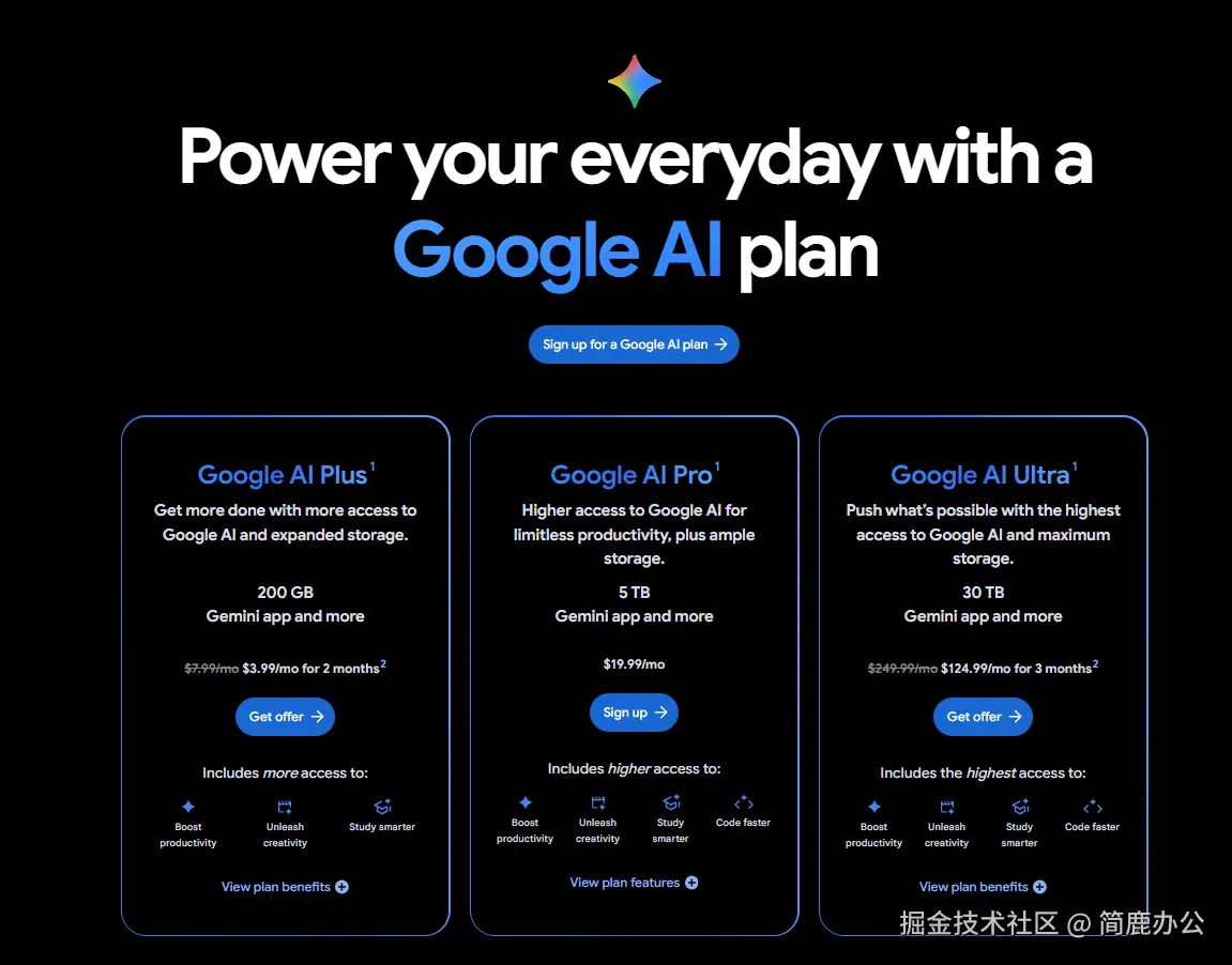 Google AI Plan