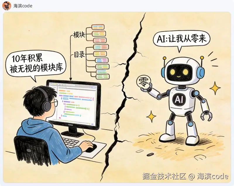 10年积累 vs AI从零来