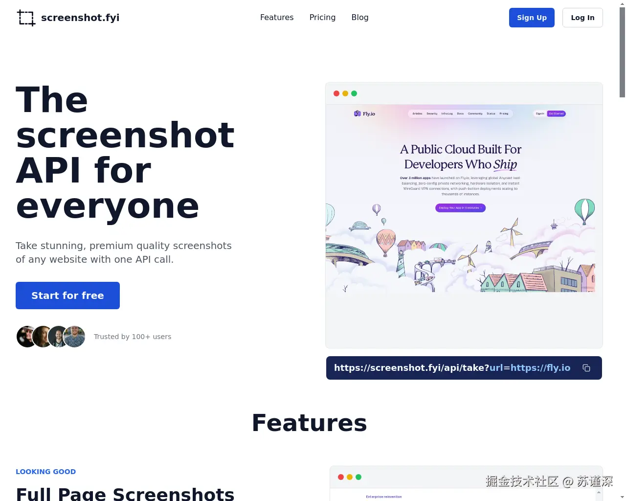 Show HN：截图服务 - 项目截图