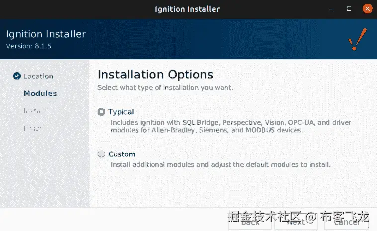 图 7.3 – 典型安装    