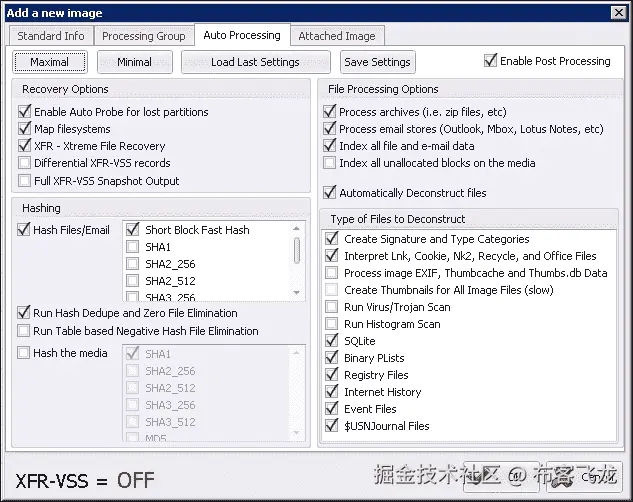从未分配空间恢复文件（数据雕刻）
