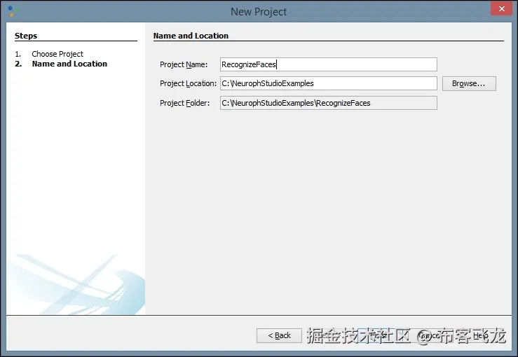 Creating a Neuroph Studio project for classifying visual images