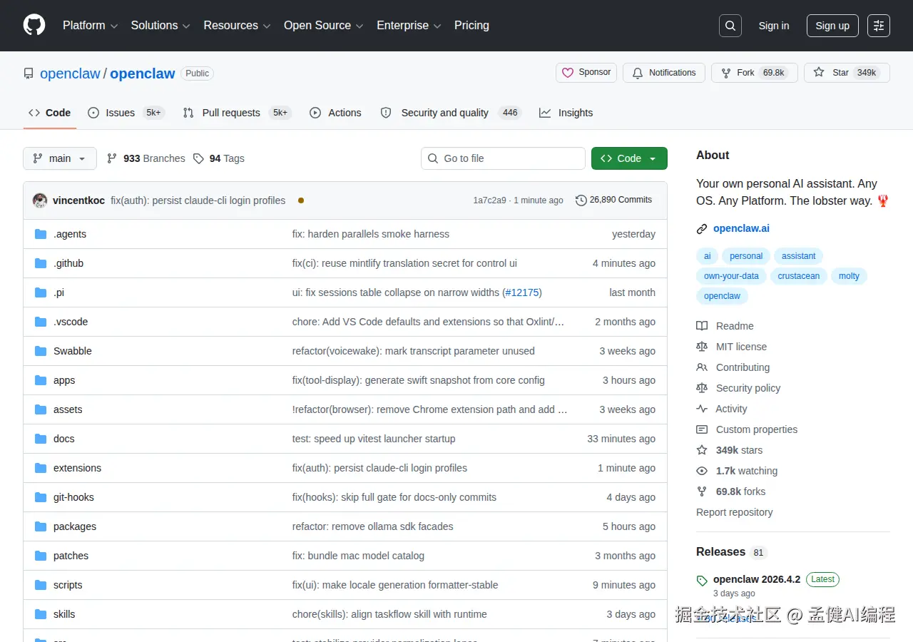 OpenClaw GitHub 349k Stars