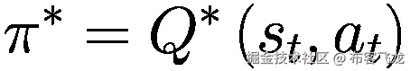 {\pi}^{\ast }={Q}^{\ast}\left({s}_t,{a}_t\right)