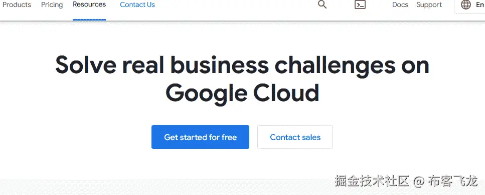 图 11.1 – Google Cloud 注册页面