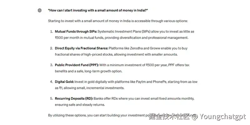 我如何才能在印度用少量资金开始投资？