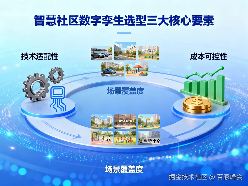 智慧社区数字孪生交付密码：优选平台，低成本落地，解锁社区智能化转型